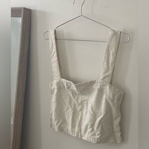 Silk Noil Cream Women's Top | NWOT